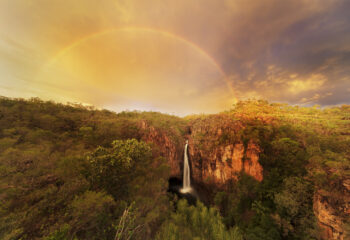 louise denton Tolmer-Falls-sunset-rainbow