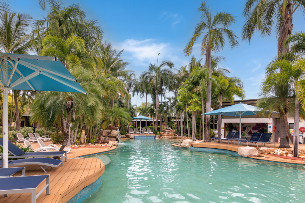 outdoor pool area of Mercure Darwin Airport Resort