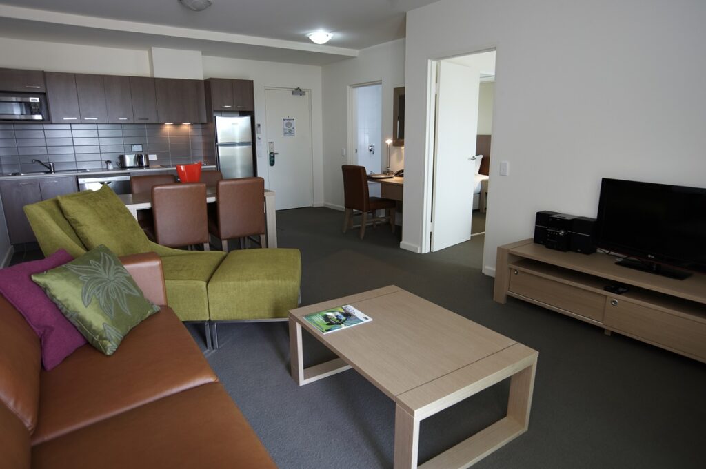 guest room at Quest Palmerston, one of the best pet-friendly hotels near Litchfield